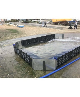 Barrière anti-inondations modulaire FloodFence - Orisques.com