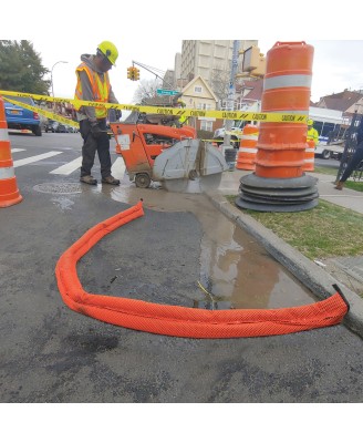 10 Boudins Haute Visibiliité Pro Orange anti-inondations Quickdam 3m