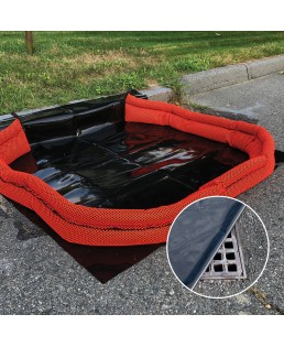10 Boudins Haute Visibiliité Pro Orange anti-inondations Quickdam 3m
