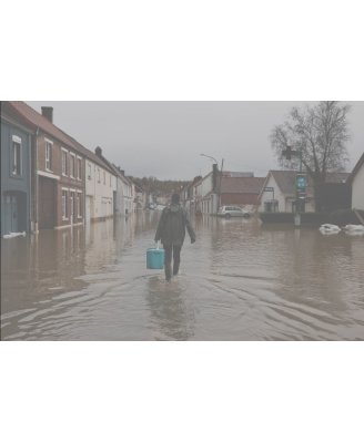 20 sacs anti-inondations Floodsax réutilisables et faciles à stocker.