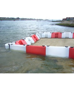 Barrage modulable anti-inondations : protection jusqu'à 90cm d'eau.